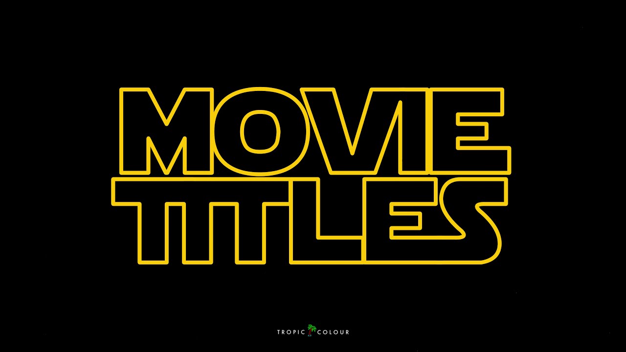 CLASSIC MOVIE TITLE RECREATION TEMPLATES