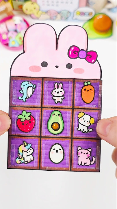 토끼토끼 스티커집 만들기! #rabbit #stickers #paperdiy  #shorts #diy #종이놀이