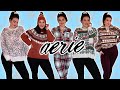 WINTER MID SIZE AERIE TRY ON HAUL