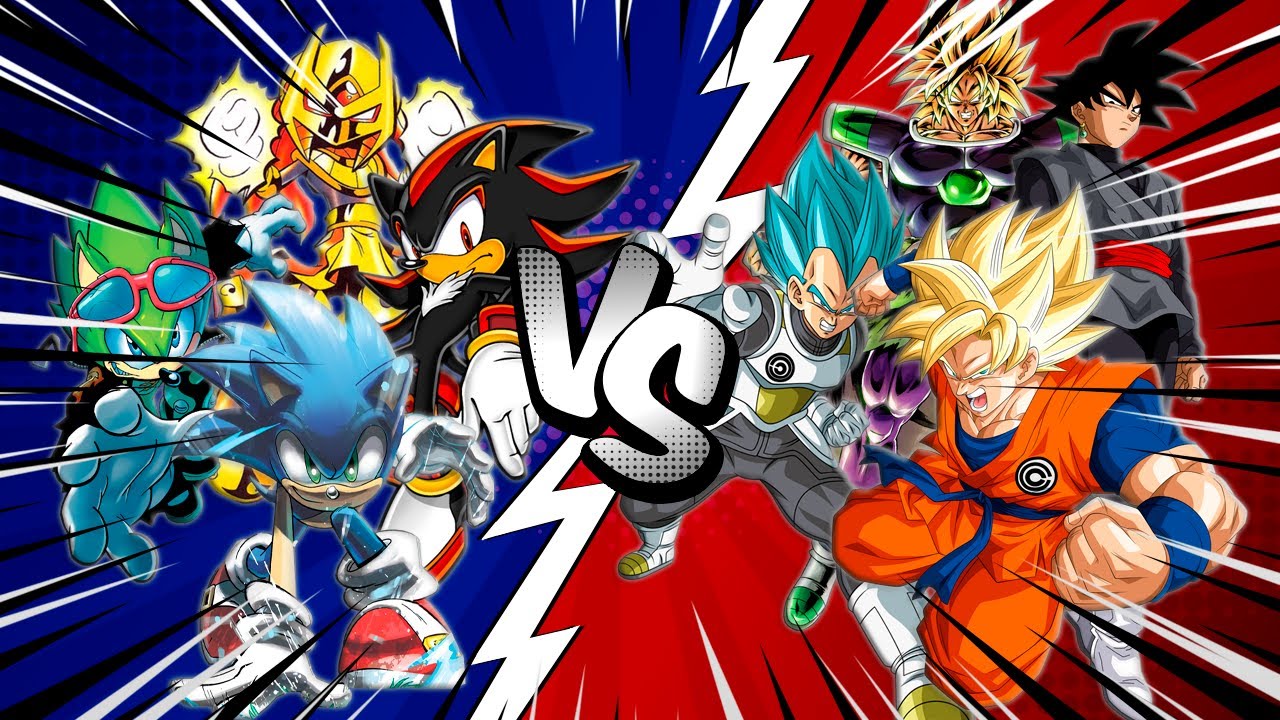 Команда Dragon Ball против команды Archie (анимация спрайтов Соника)