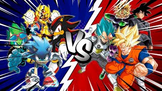 Team Dragon Ball VS Team Archie Sonic Sprite Animation