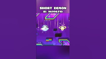 SHORTEST DEMON EVER #shorts #geometrydash