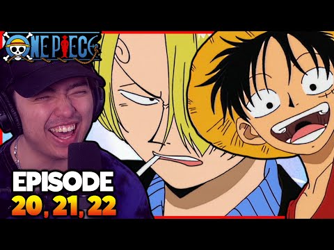 Luffy Meets Sanji || Baratie Restaurant || One Piece Episode 20, 21, 22 Reaction