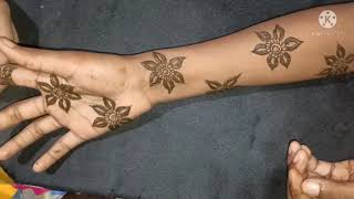 Arebic brouch style mehndi design/Festival mehandi Design