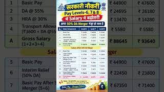 8th pay commission hike in salary in pay level 6,7,8 if 50% DA merger us approved