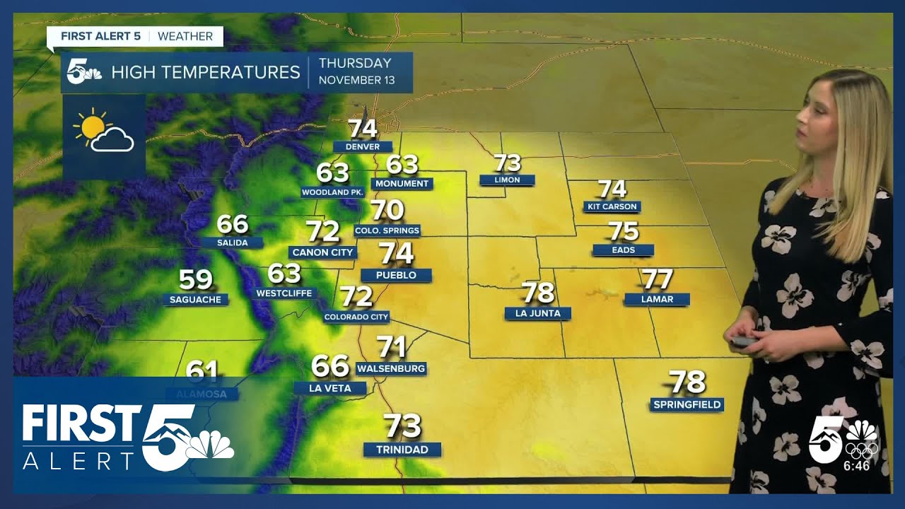 Wrapping up this week with warmer-than-average temperatures - YouTube