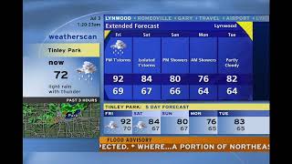 Weatherscan Flood Watch at Tinley Park, IL on July 3, 2026 1:17AM CDT