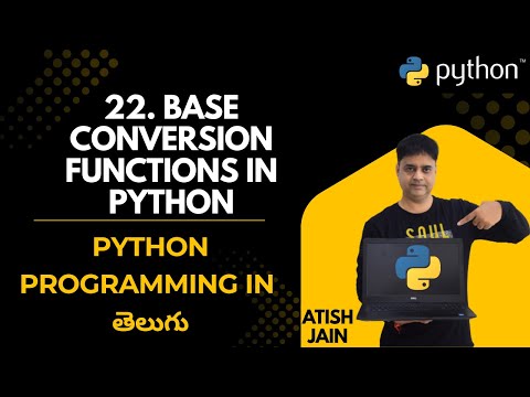 22. What Are The 3 Base Conversion Functions You Should Know | Python in Telugu