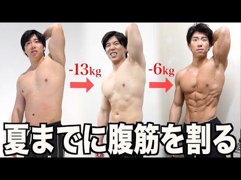 2ヶ月間で体脂肪率一桁になり腹筋が割れます