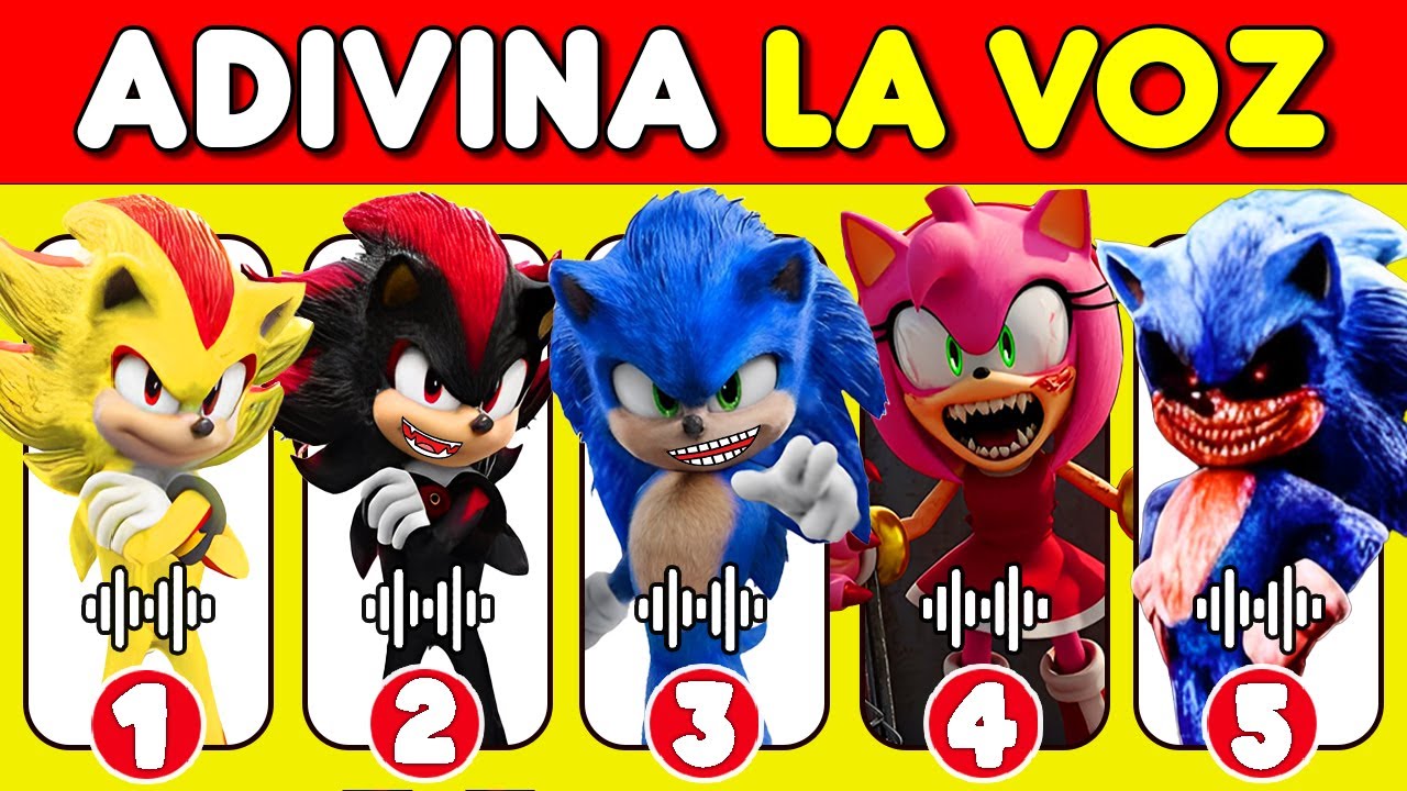 Adivina 20 Personajes De SONIC 3🦔😀Shadow🖤Sonic💙Tails💛Knuckles❤️Sonic The Hedgehog 3 Quiz😍