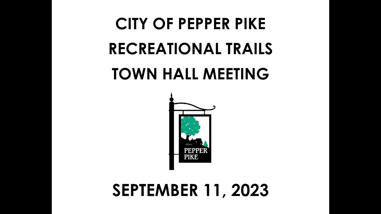 Pepper Pike Recreational Trails Town Hall Meeting 9/11/23 - YouTube