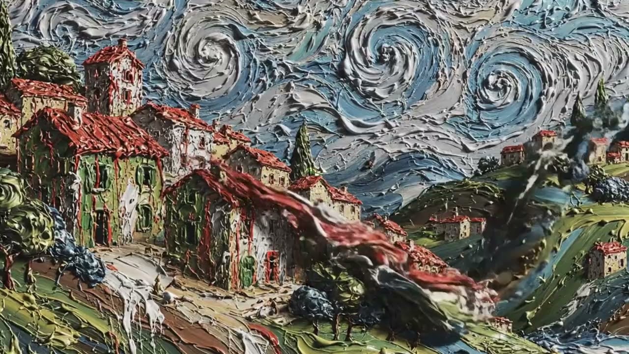 Soutine's Living Landscape | Raw Expressionist Art & Intense Music for Focus