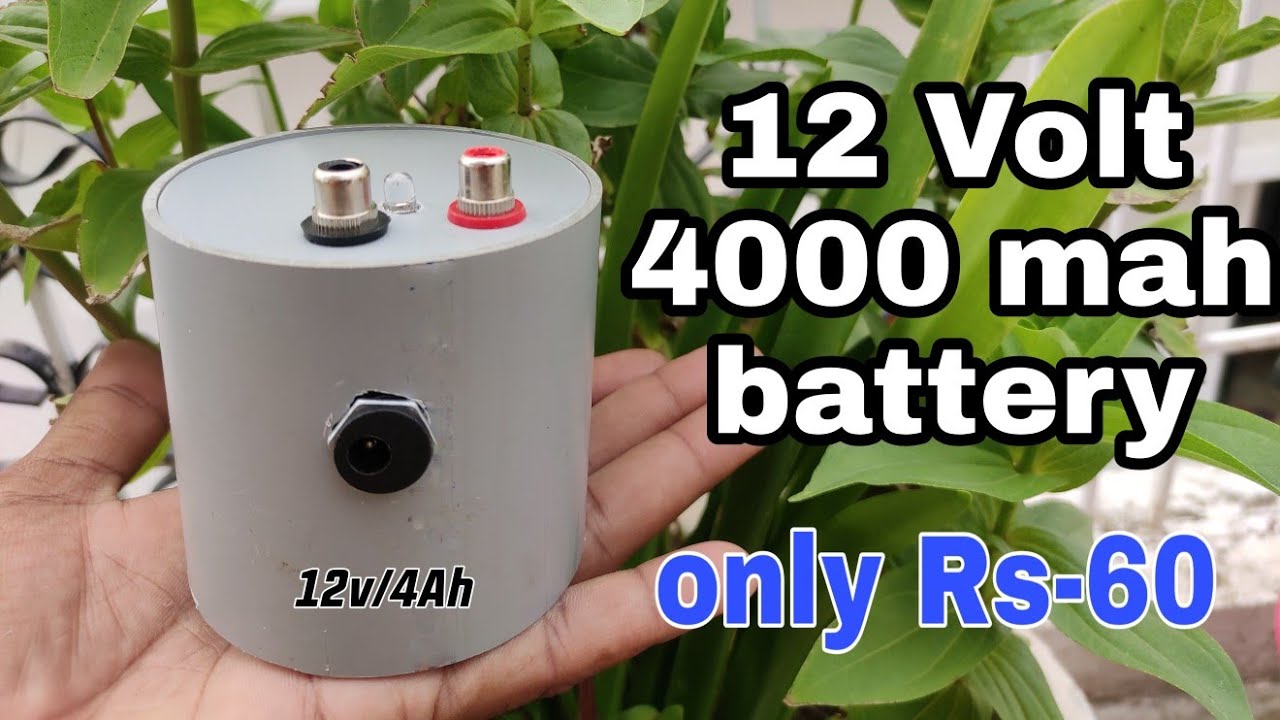 how to make 12 volt battery | 12v rechargeable battery | how to make 3s ...