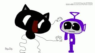 Cartoon cat vs tinky winky but it's a flipaclip are short (from big
headed bendy plush)