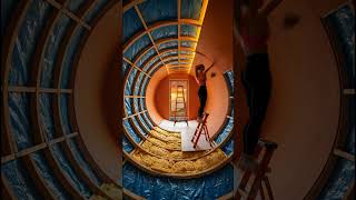 I Turned a Giant Orange Into luxury Room#asmr #restoration #oneminuterestoration #interiordesign