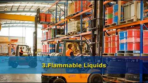 9 classes for the transport of hazardous goods