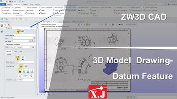 ZW3D คู่มือ สอนการใช้งาน Drawing - Dimension - Datum Feature