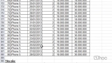 Học Excel Chuyên Nghiệp | Bài 17 : Bài tập Excel tổng hợp _ Bài giải : Bài tập 7