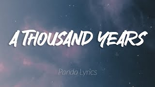 Christina Perri - A Thousand Years... Bruno Mars, Adele (Lyric Video)