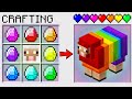 HOW TO CRAFT a RAINBOW SHEEP in MINECRAFT? SECRET RECIPE *WoW*