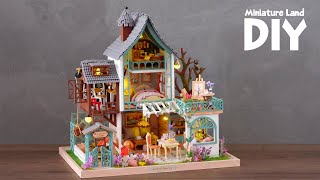 [4K] Jungle Secret Territory - Resort || DIY Miniature Dollhouse Kit - Relaxing Satisfying Video
