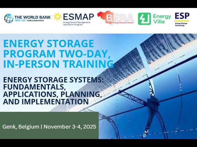 Energy Storage Program Academy - ESP Training, Day 1 (PART 6)