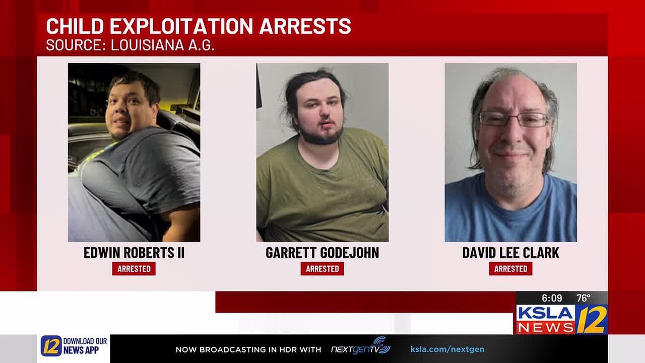 Three arrested in Northwest Louisiana child exploitation operation
