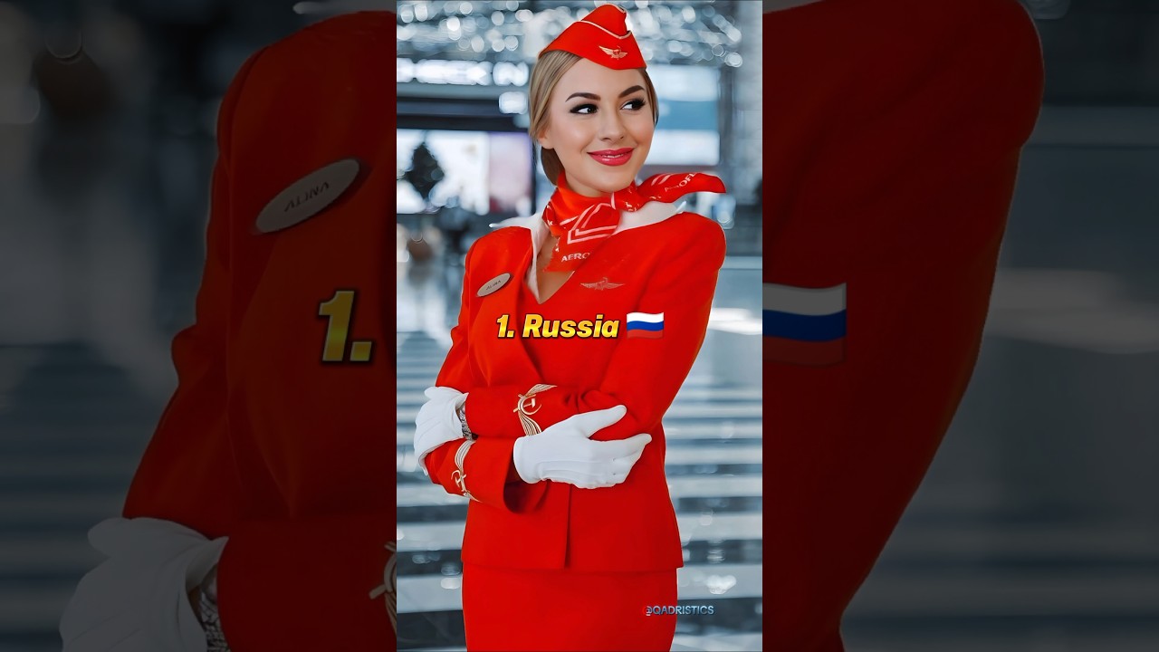 Top 10 Beautiful ❤️ Air Hostess Uniform 🥋 Of Different Countries Part 2 