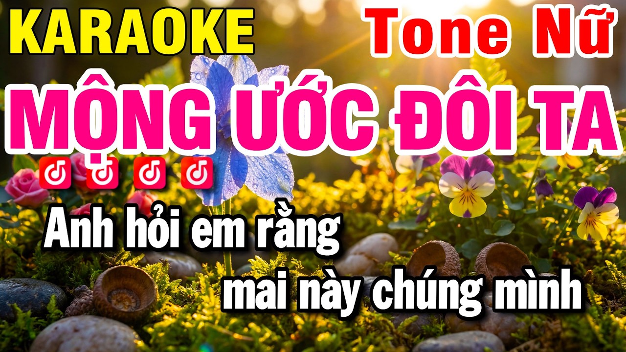 Karaoke Mộng Ước Đôi Ta Nhạc Sống Tone Nữ Beat Hay 2026 ( C#m ) Karaoke Huỳnh Lê