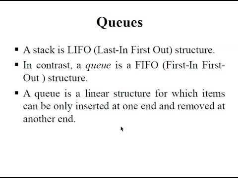 Queue Data Structure Part 1 out of 4 - YouTube