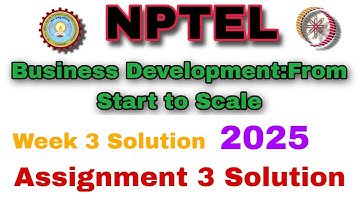 Business Development Week 3 Assignment 3 Solution #week3 #nptel