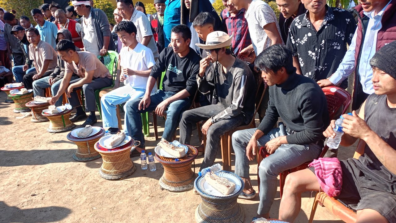 Show casing:the competition of meat eating at( Ngoromi Village)Christmas 2025🍖🎄