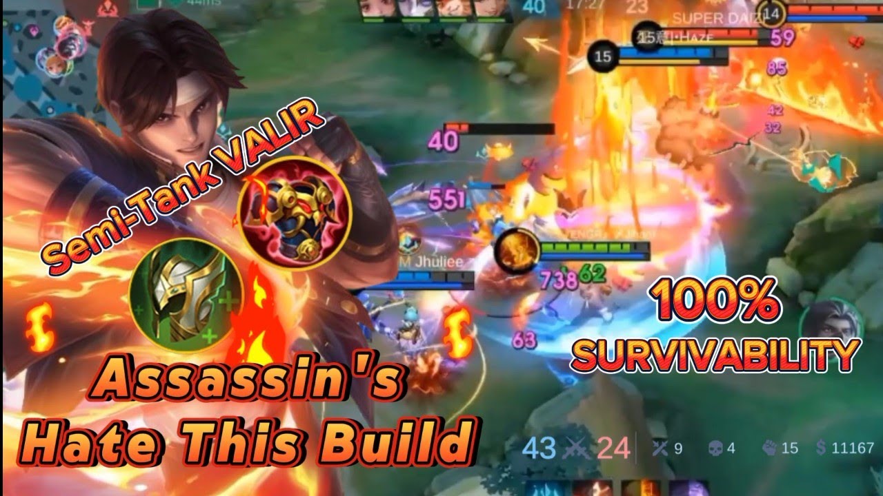 Semi-Tank Valir with 100% Survivability! The Counter-Meta: Assassins Hate This One Build ~ MLBB