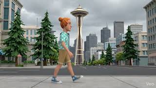 Steven Culkin Walking in Seattle By Google Veo 3 Ai