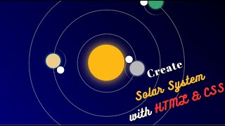 Create Solar System Animation with HTML & CSS!! CSS Advance Animation Tutorial
