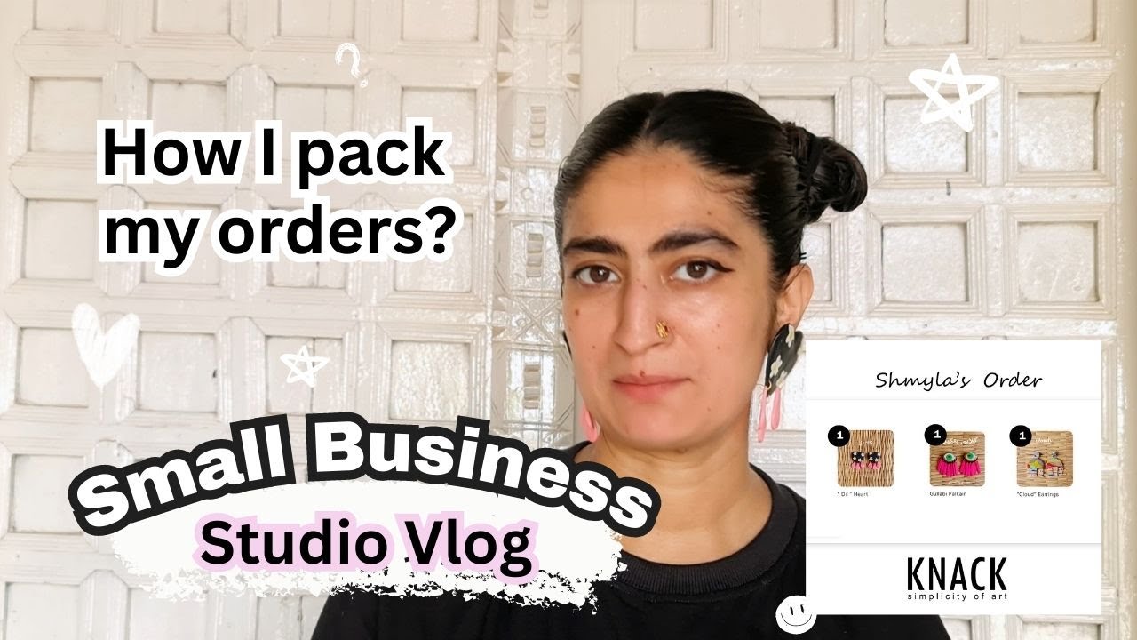 STUDIO VLOG 01📦[ASMR] Solo Packaging Orders Small Business Packing