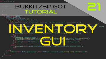 Minecraft Bukkit/Spigot Plugin Tutorial #21: Inventory GUI