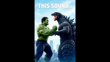 Hulk Silences Godzilla 😱 #marvel #disney #ai #hulk #shorts
