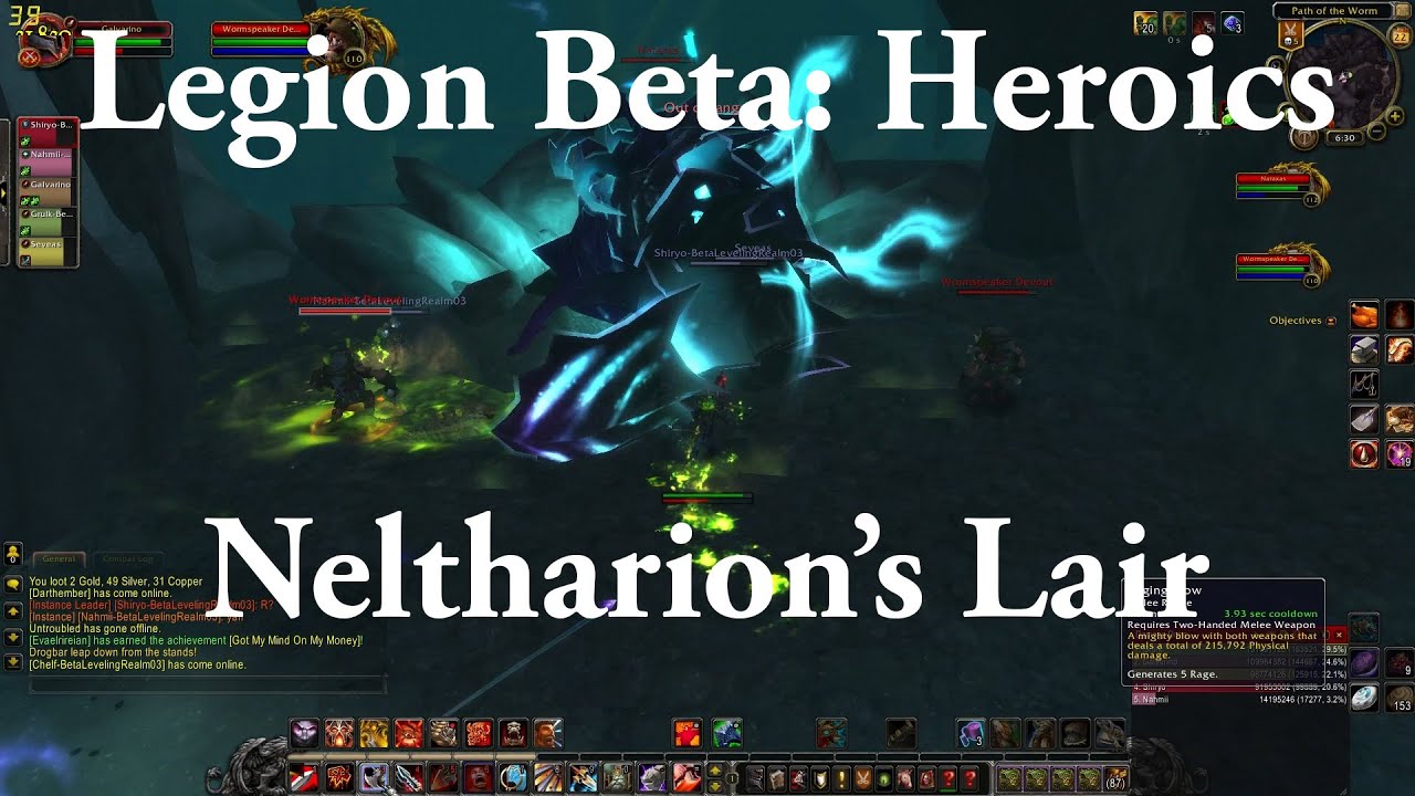 Legion Beta: Neltharion's Lair Heroic