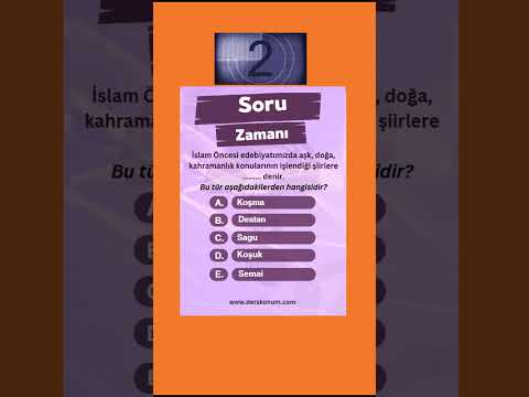 Ayt Edebiyat soru