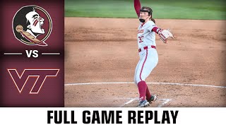 Florida State vs. Virginia Tech Full Game Replay | 2023 ACC Softball (Game 1)