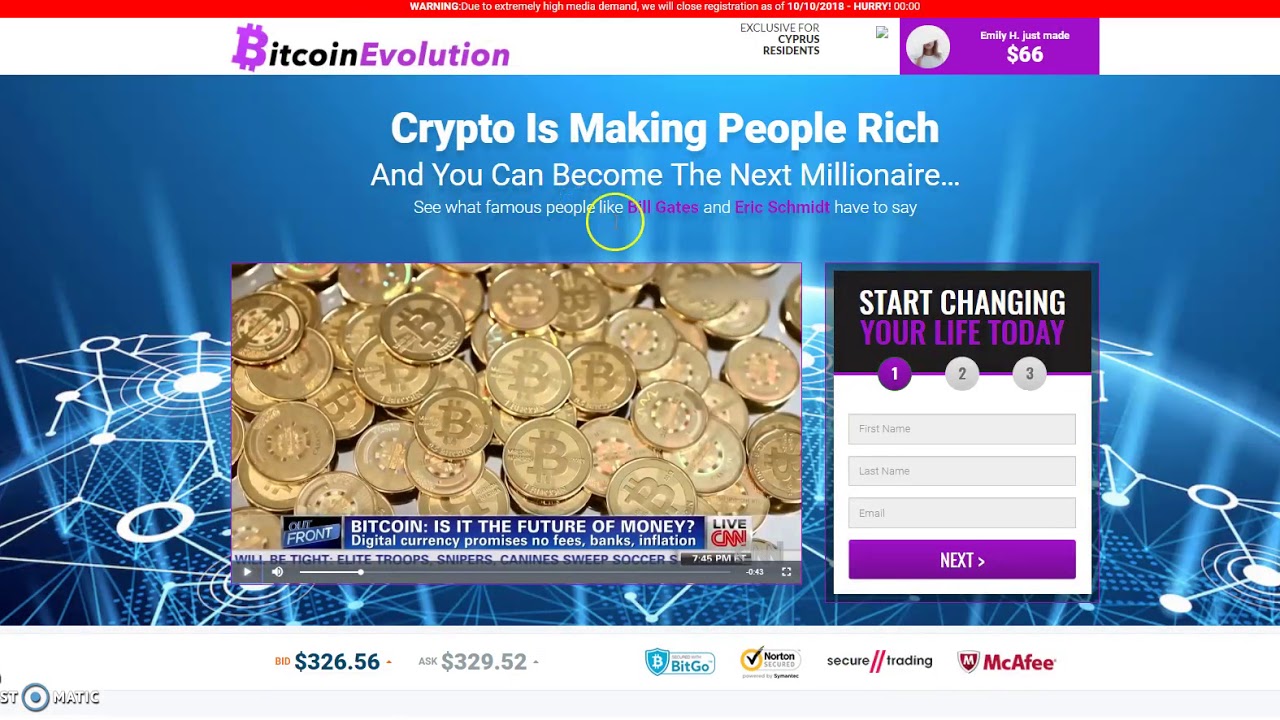 bitcoin evolution scam