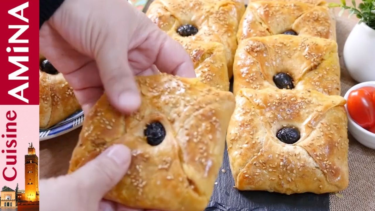 أروع و أسهل وأبسط مسمن فالفرن بحشوة رائعة مورق ومقرمش متشبعوش منو  لمائدة رمضان