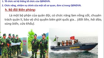 GDQP AN 12 BÀI 3 TỔ CHỨC QUÂN ĐỘI VÀ CÔNG AN NHÂN DÂN VIỆT NAM TIẾT 2