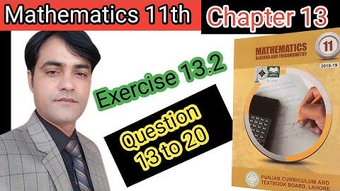 Exercise 13.2 Question 13 to 20  I CH NO 13I F.Sc part 1 Maths I Inverse Trigonometric Function