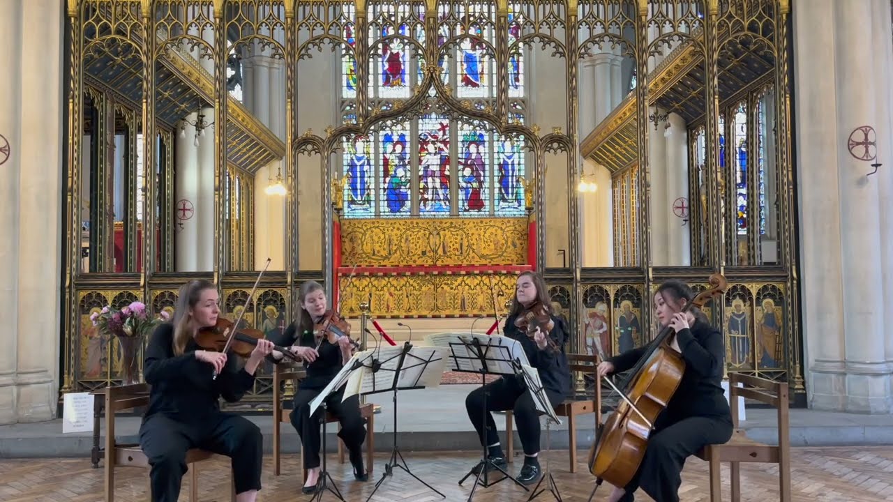 Halcyon Quartet |  Haydn String Quartet in C Major Op. 76 No. 3, 1st Movement - Allegro