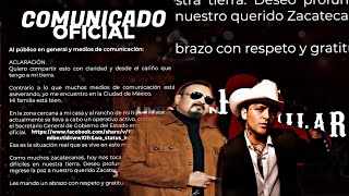 PEPE AGUILAR MANDA COMUNICADO QUE ANGELA Y CRISTIAN NODAL ESTAN BIEN POR LO SUCEDIDO EN ZACATECAS