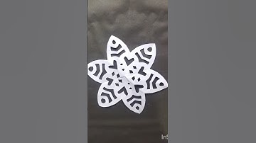 Snowflake papercraft❄️❄️|| chirstmas Decoration⭐ #shorts #viralshort #papercraft #snowflakes