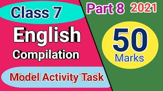 50 number English model activity task class 7, class 7 English compilation activity task part 8