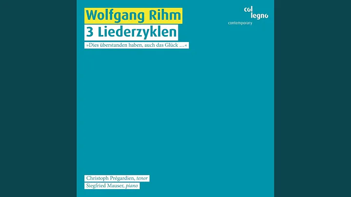 Nebendrauen. Acht Gedichte von Hermann Lenz fr Mnnerstimme und Klavier (1998) : Versteinerung